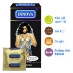 Bao Cao Su INNOVA Đen siêu gai,kéo dài thời gian quan hệ (Hộp 12 Chiếc )