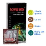 Bao cao su Powermen cá ngựa – Kéo dài thời gian có gân gai (Hộp 12 chiếc)