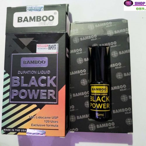 Chai Xịt chống xuất tinh sớm Bamboo Delay – Black Power của Mỹ, 15ml